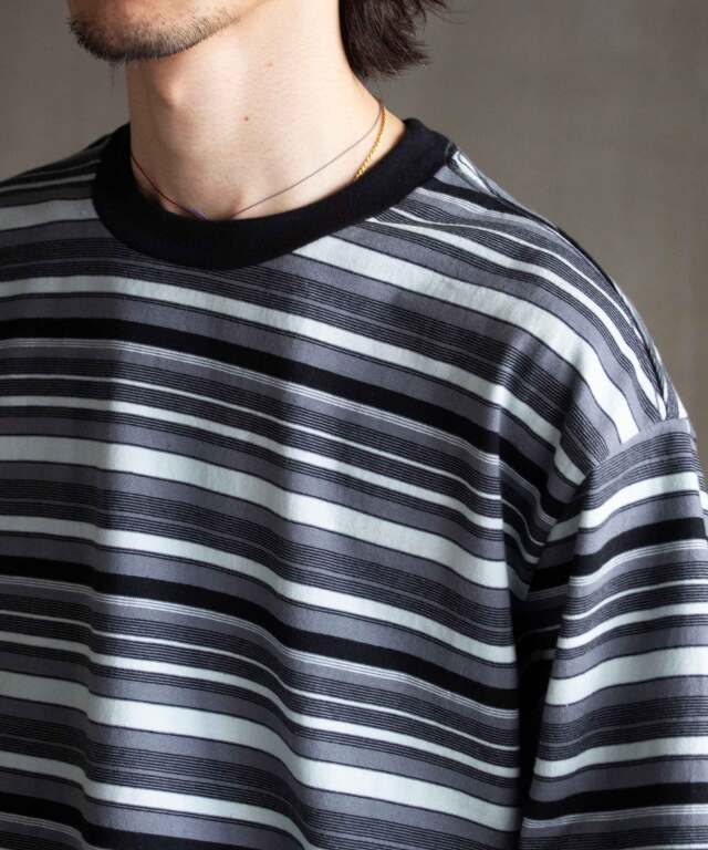 トップス POLYPLOID / T SHIRTS B - BLACK / GRAY POLYPLOID T SHIRT B BLACK/GRAY - Mens | rroomm onlinestore（ルーム
