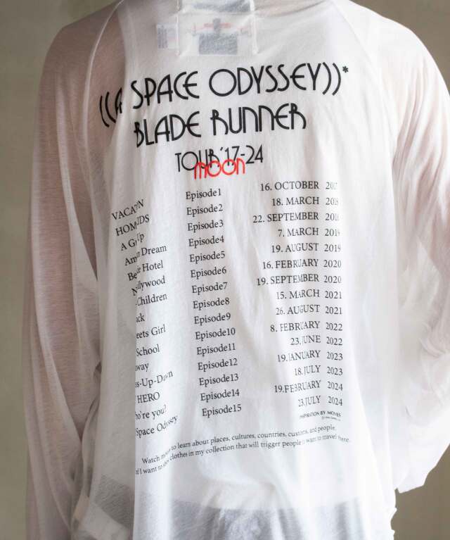 DAIRIKU 25ss skeleton シアーカットソー DAIRIKU 25ss skeleton シアーカットソー DAIRIKU 25ss skeleton