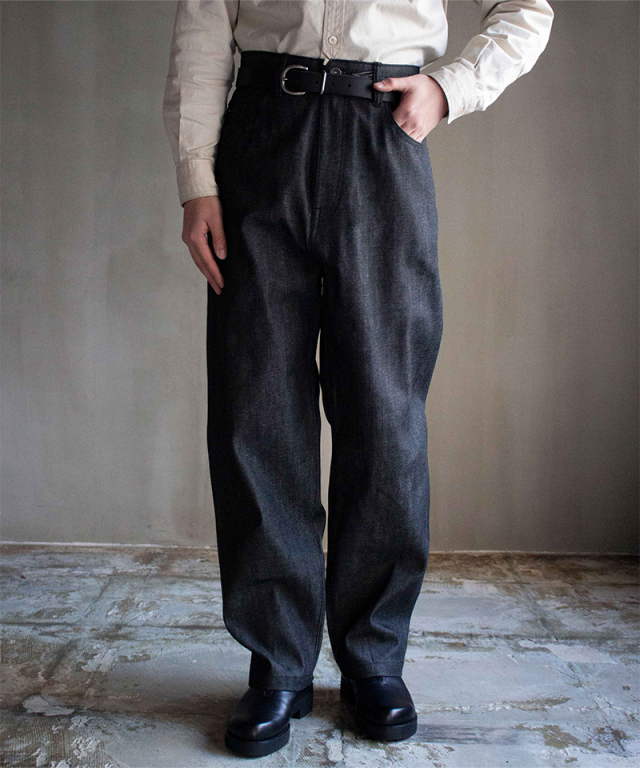 saby TYPE01 RIGID-12.5oz Bingo Denim- BLACK - Mens