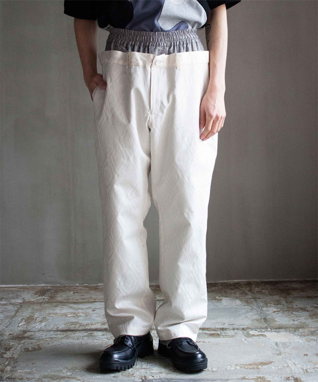 amok LAYERED PANTS WHITE - Mens