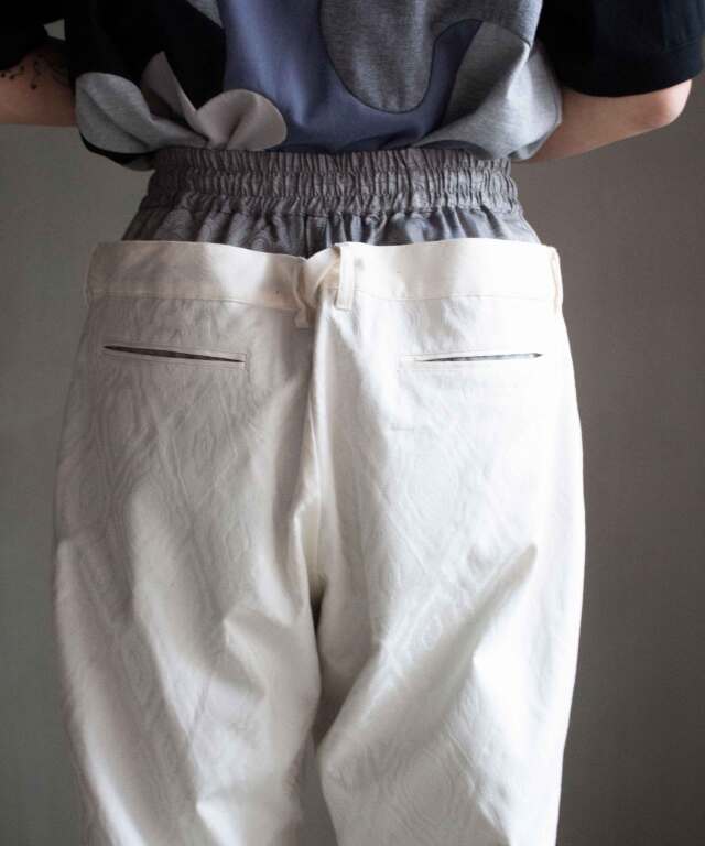 amok LAYERED PANTS WHITE - Mens | rroomm onlinestore（ルーム