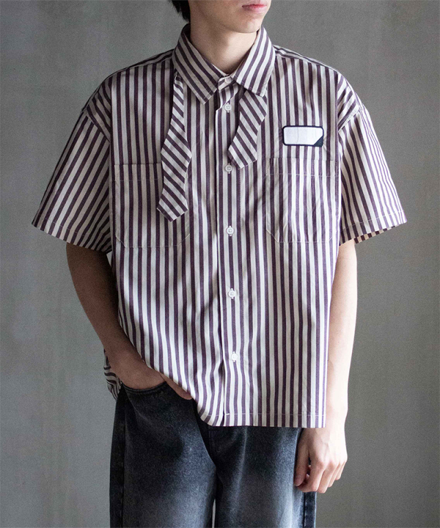 トップス PHINGERIN PANEL NECK L/S TEE セール】PHINGERIN PANEL NECK L/S TEE（Tシャツ/カットソー