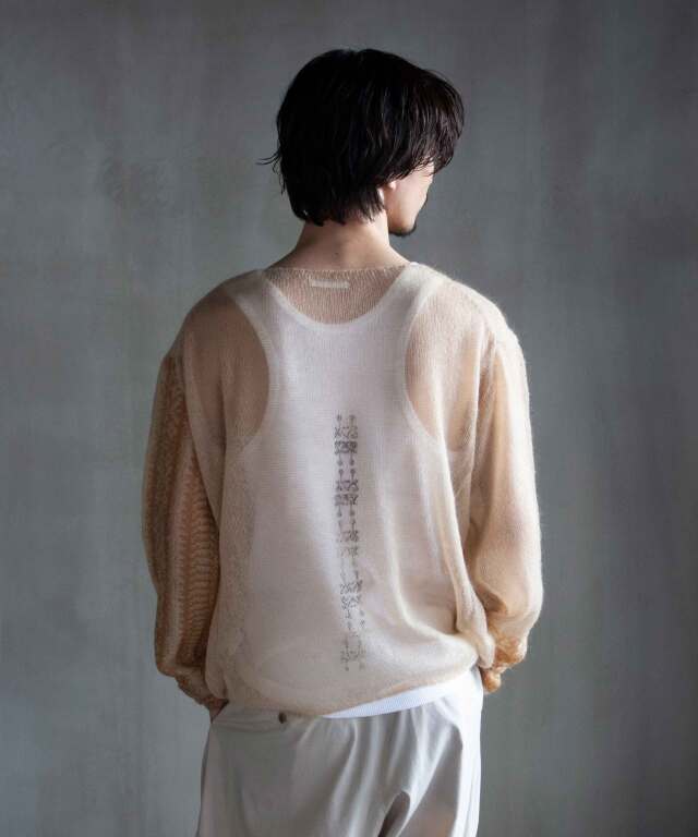 トップス rurumu: tribal tatoo knit tops 21aw rurumu: tribal tatoo knit tops 21aw