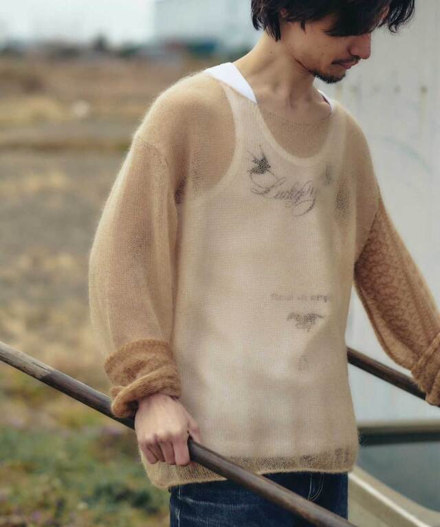 トップス rurumu: tribal tatoo knit tops 21aw rurumu: tribal tatoo knit tops 21aw