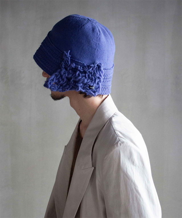 KAKAN [rroomm exclusive]Sailor Knit Hat  PURPLE - Mens