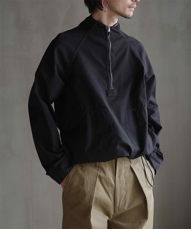 RANRA GANGA SOFT COTTON TRACK TOP BLACK - Mens | rroomm