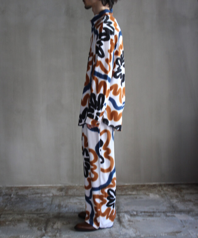 トップス SUKU HOME WINTER SET RHYTHM L SUKU HOME スクホーム-WINTER PYJAMAS / RHYTHM(HAND PAINTED