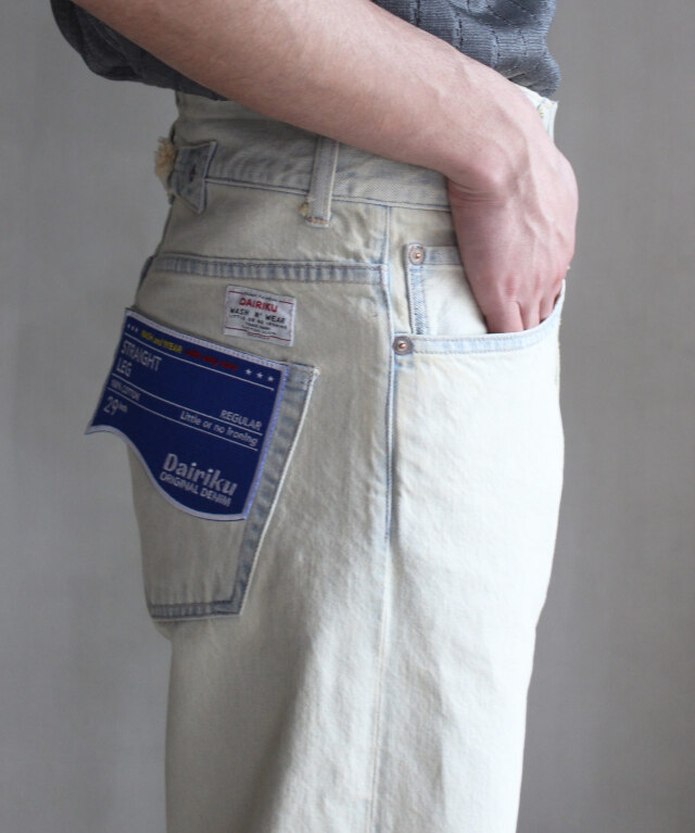 DAIRIKU "Ice Wash" W-Velt St Denim Pants Ice Wash - Mens