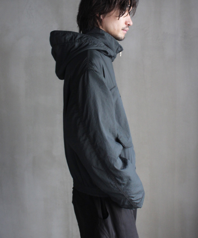 RANRA PURS PADDED NYLON HOODIE JACKET PEAT - Mens | rroomm