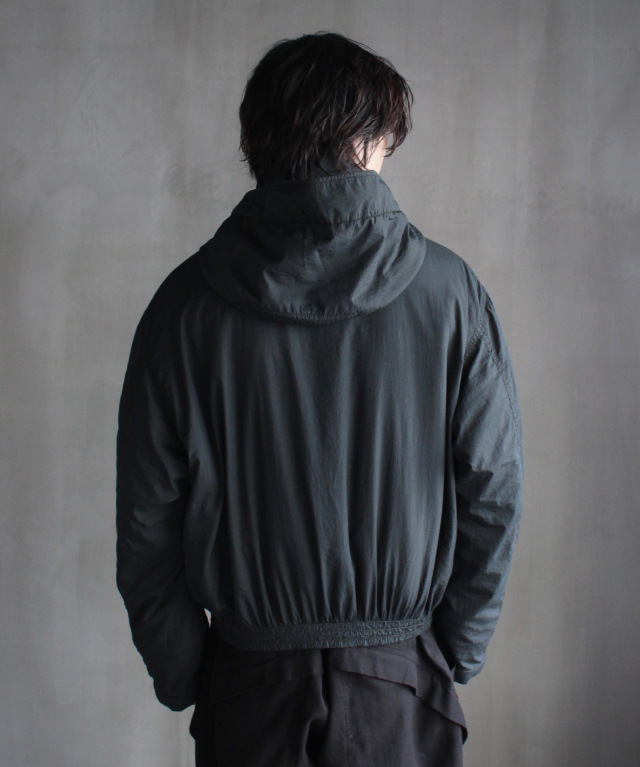 RANRA PURS PADDED NYLON HOODIE JACKET PEAT - Mens | rroomm