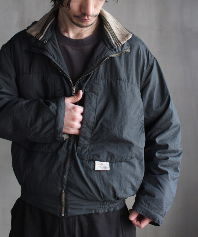 RANRA PURS PADDED NYLON HOODIE JACKET PEAT - Mens | rroomm