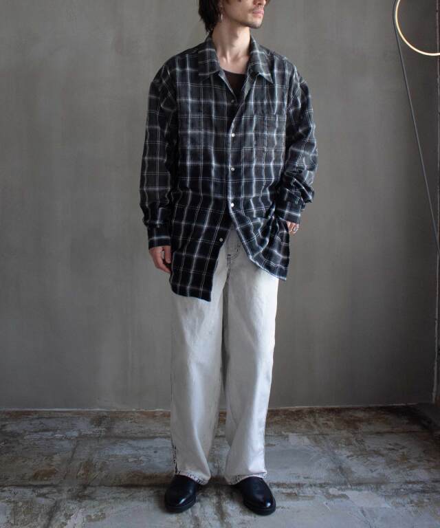 beautiful people left hand twill carved denim pants