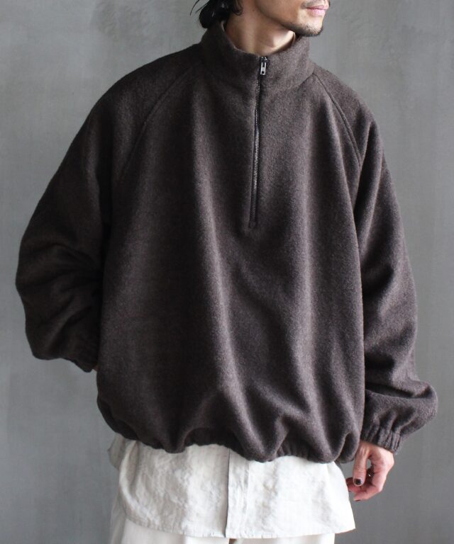 colbo Half Zip Raglan Parka Dark Taupe - | rroomm onlinestore