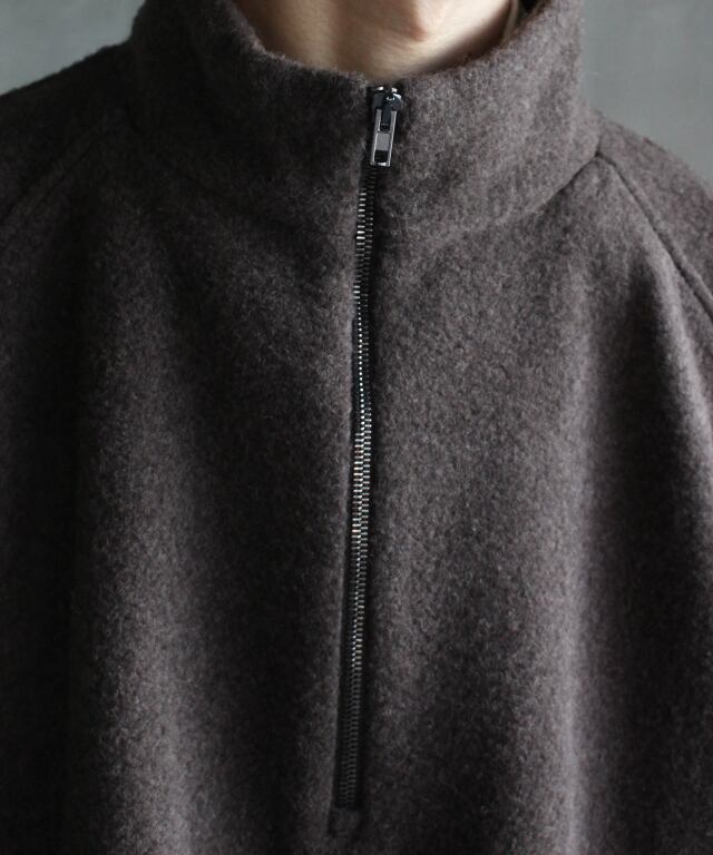 colbo Half Zip Raglan Parka Dark Taupe - | rroomm onlinestore