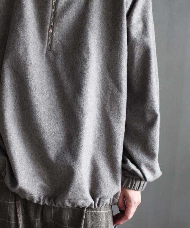 colbo Half Zip Raglan Parka Greige Melange - | rroomm onlinestore