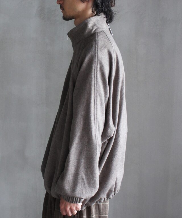 colbo Half Zip Raglan Parka Greige Melange - | rroomm onlinestore