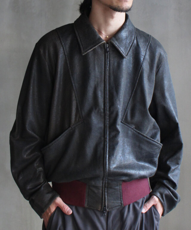 ANTHEM A CRACK TERRY BLOUSON BROWN -