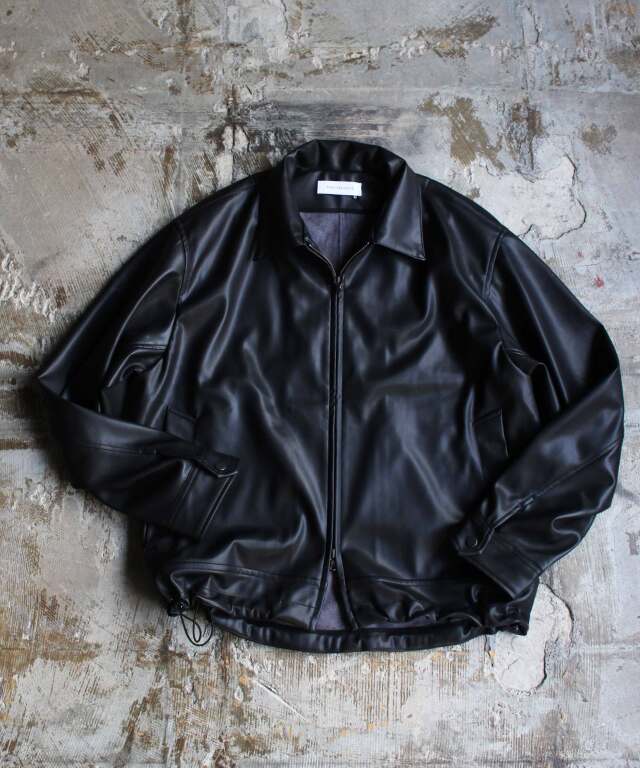 PERS PROJECTS JENS SHORT BLOUSON “vegan leather” BLACK -