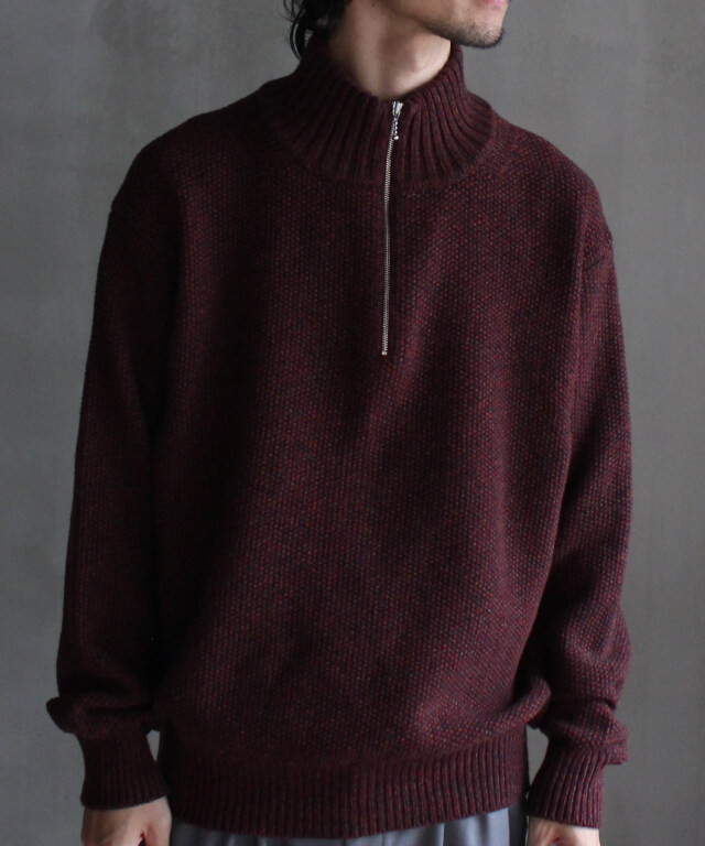 crepuscule Wool Kanoko Half Zip P/O - | rroomm onlinestore（ルーム