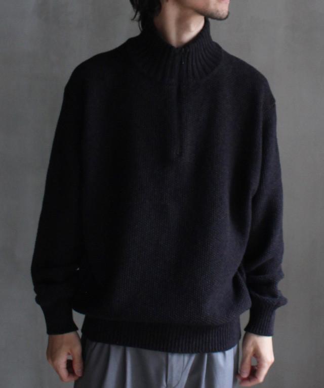 crepuscule Wool Kanoko Half Zip P/O - | rroomm onlinestore（ルーム