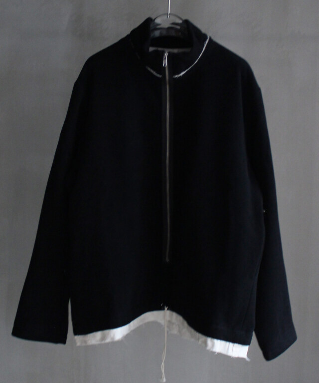 CAMIEL FORTGENS FLEECE ANORAK BLACK -
