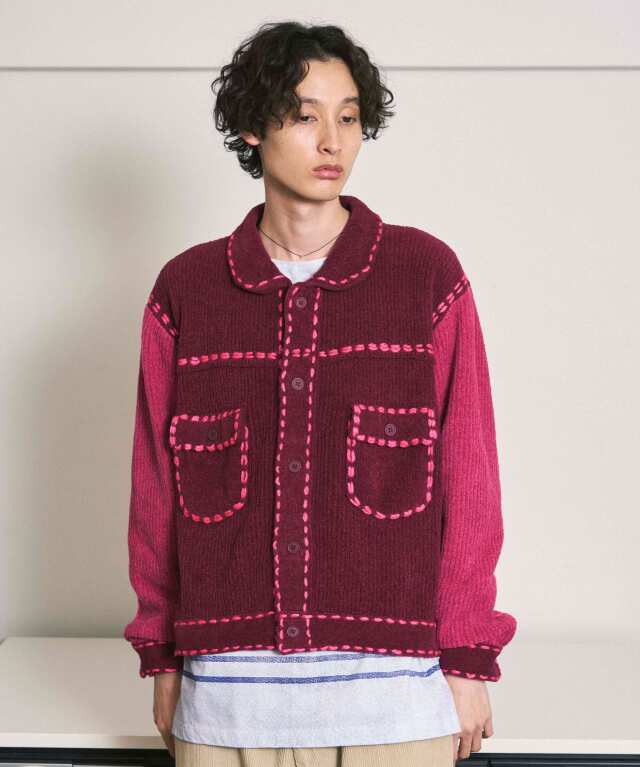 トップス PHINGERIN PG1 KNIT BURGUNDY PHINGERIN PG1 KNIT BURGUNDY - | rroomm onlinestore（ルーム