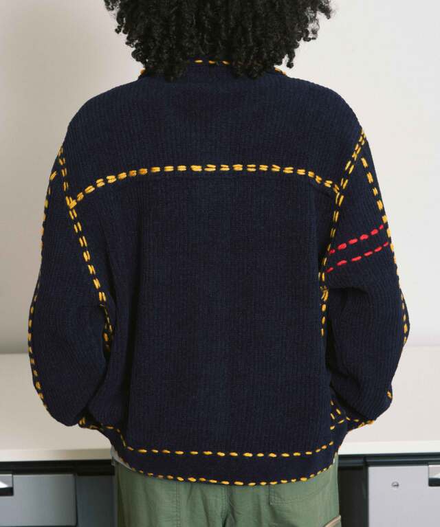 トップス phingerin pg1knit NH X PHINGERIN PG1 SAVAGE KNIT BLACK