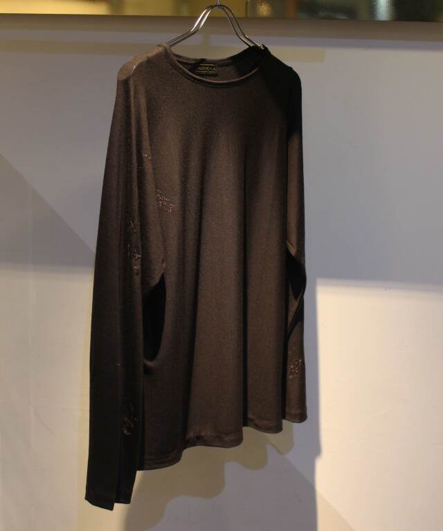 ANTHEM A LINKING PATTERN WASHABLE WOOL JERSY embroidery