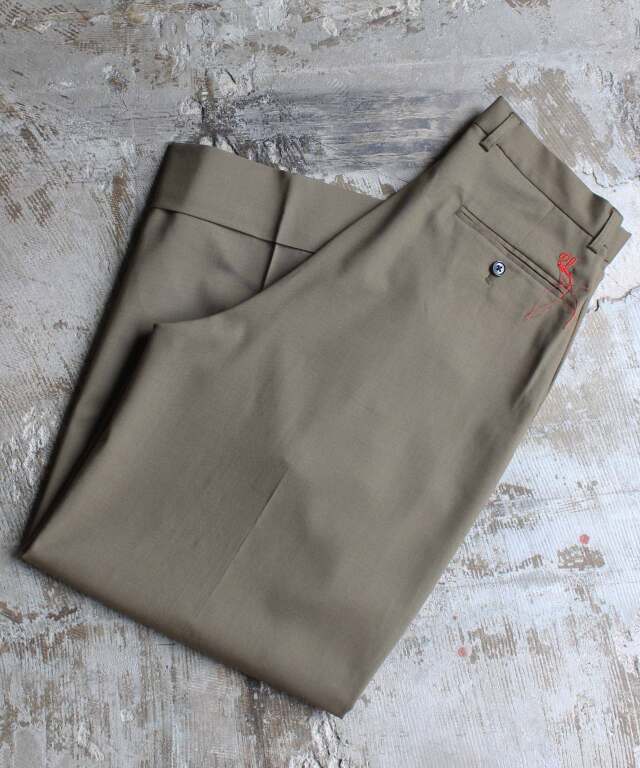 RL VB WOOL SEMI WIDE SLACKS