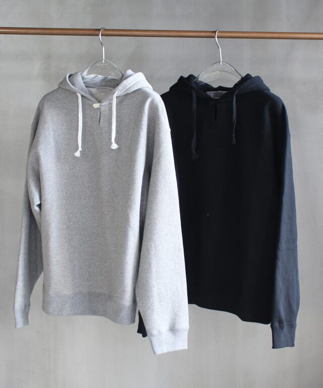 OLD FOLK HOUSE Skipper Sweat Hoodie with Fleece Lining