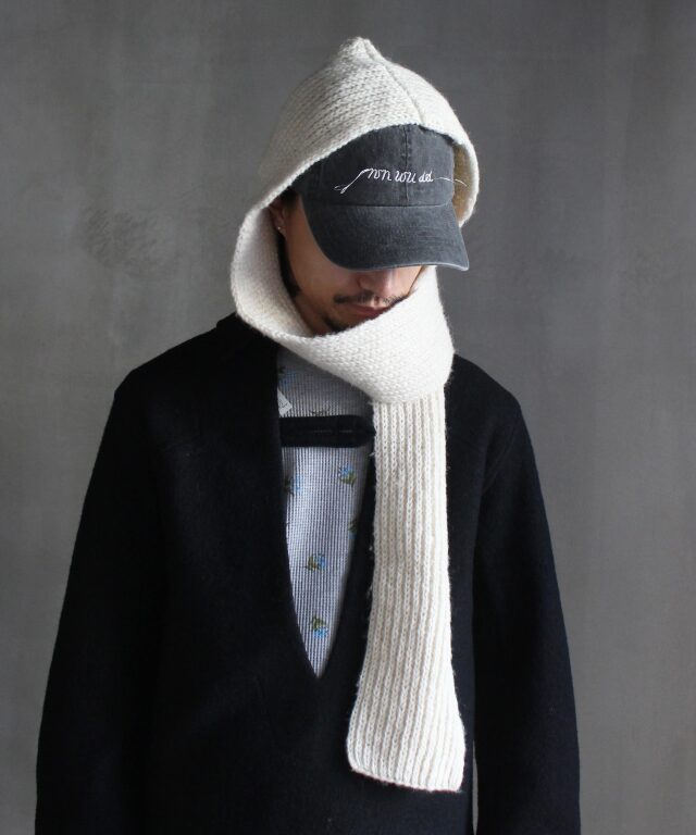 小物 RL WOOLEN HANDKNIT BALACLAVA GREY RL WOOLEN HANDKNIT BALACLAVA - | rroomm onlinestore（ルーム