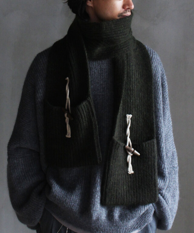 Hender Scheme knitted pocket scarf - | rroomm onlinestore（ルーム