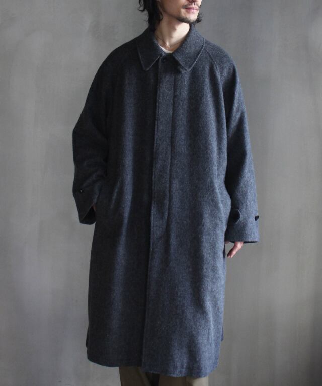 POLYPLOID LONG COAT C CHARCOAL - | rroomm onlinestore（ルーム