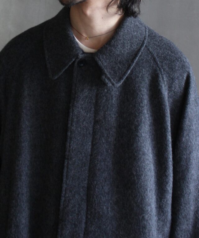 POLYPLOID LONG COAT C CHARCOAL - | rroomm onlinestore（ルーム