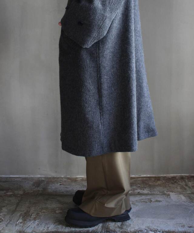 POLYPLOID LONG COAT C CHARCOAL - | rroomm onlinestore（ルーム