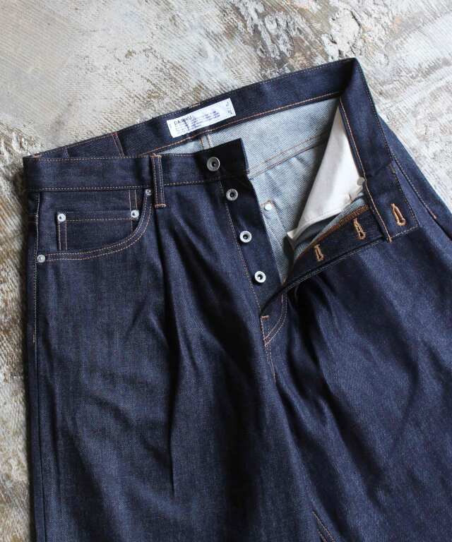DAIRIKU "Wide" Rigid Denim Pants Indigo -