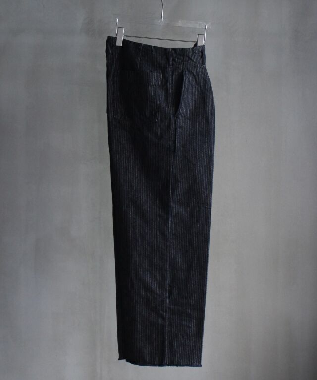 saby TUCK-BAGGY TYPE 2 -Stripe Denim One wash -