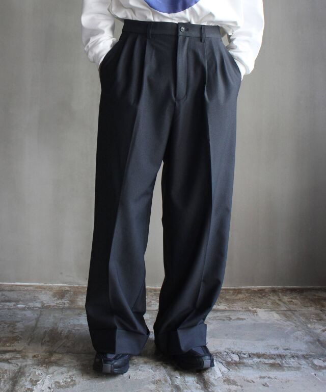 パンツ rroomm RL SEMIWIDE TUCK SLACKS PINSTRIPE RL VB SEMI WIDE TUCK SLACKS PIN STRIPE - Mens | rroomm onlinestore