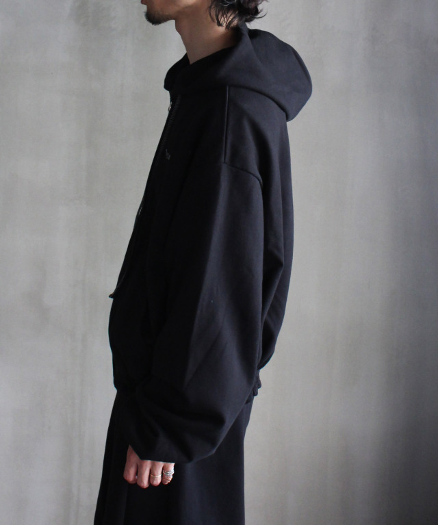 安人 SHINYAKOZUKA ORDINARY OLD STYLE ZIP HOODIE(ISSUE#7) BLACK
