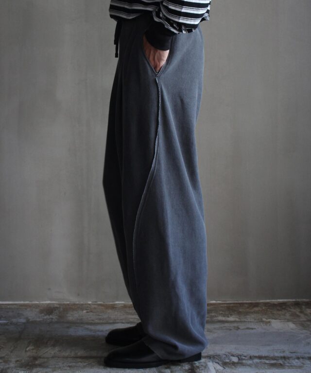 PERS PROJECTS HAKEEM TWIST TROUSERS “vintage dye” VINTAGE BLACK