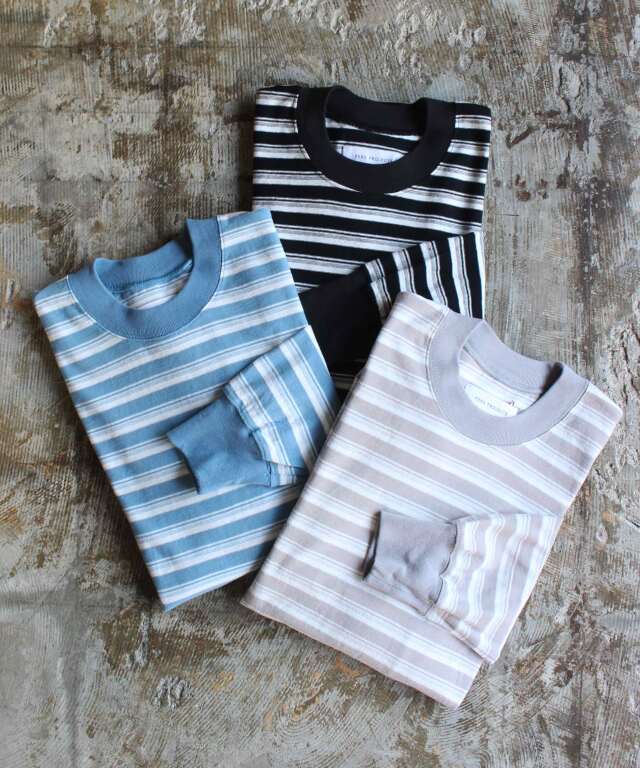 PERS PROJECTS VICTOR L/S BORDER TEE  -