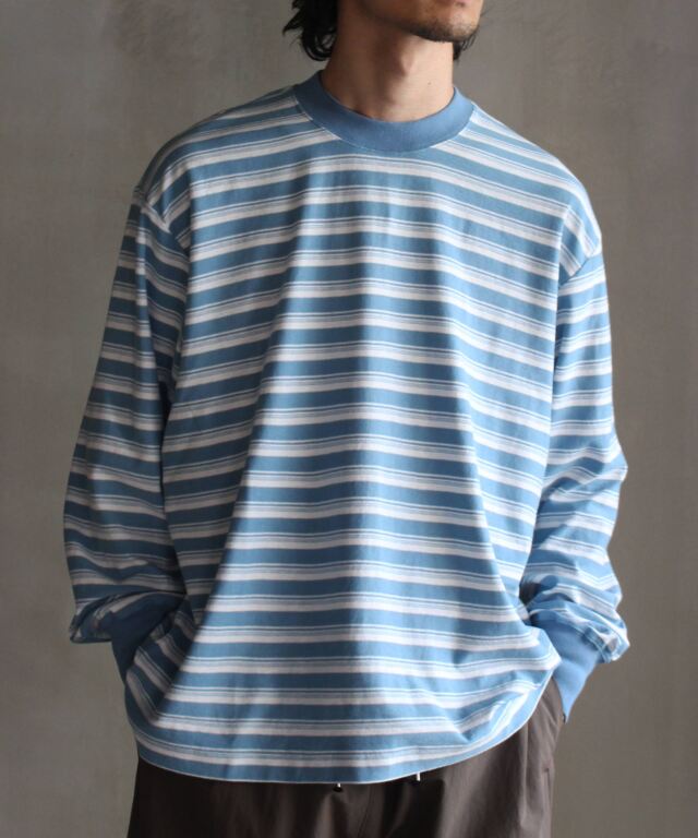 SOL Border L/S Tee (WHITE&NAVY) Sサイズ Sサイズ】SOL - Border L/S