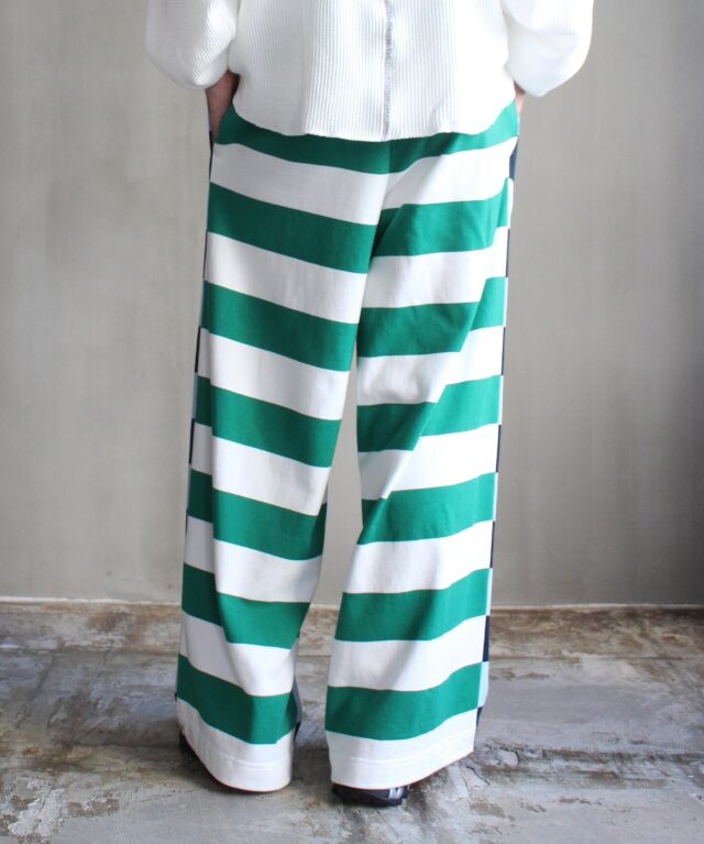 TSTS G.F.G.S DOUBLE SIDED STRIPE PANTS SAXE,NAVY,WHITE AND GREEN