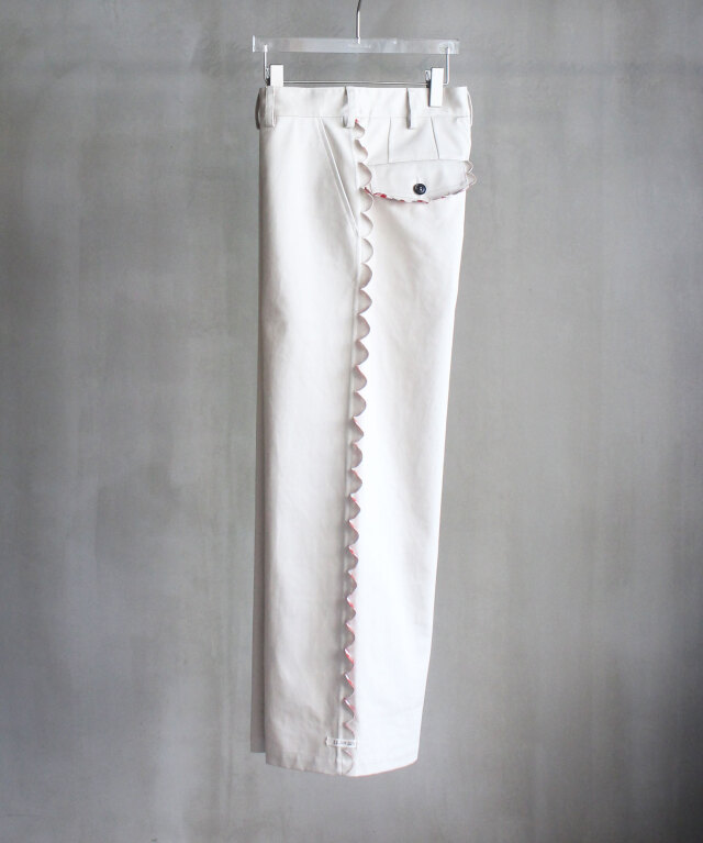 TSTS SPEECH BUBBLES TROUSERS BEGE AND RED GINGHAM -