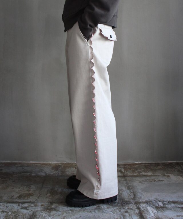 TSTS SPEECH BUBBLES TROUSERS BEGE AND RED GINGHAM - | rroomm
