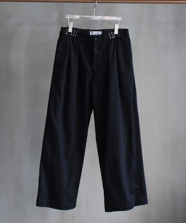 DAIRIKU "Cooper" Adjuster Wide Chino Pants Black -