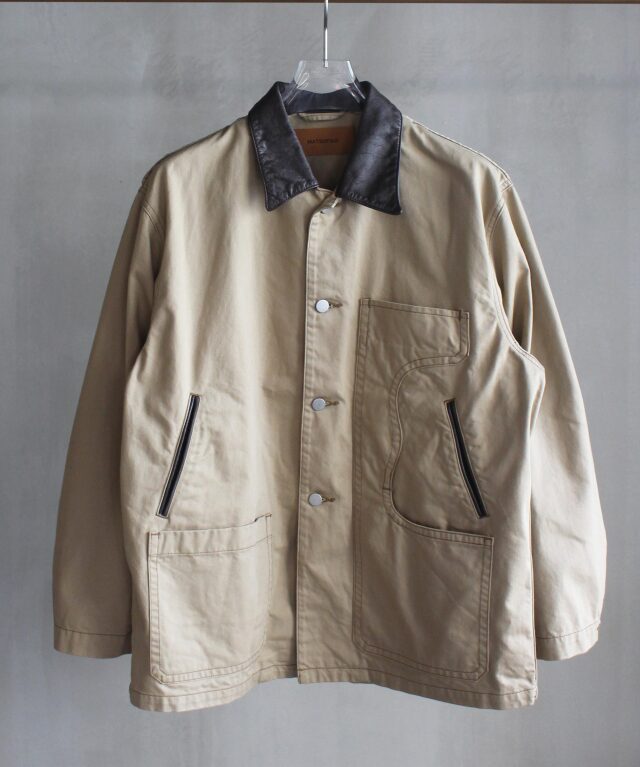 MATSUFUJI Connected Pockets Drill Jacket BEIGE -