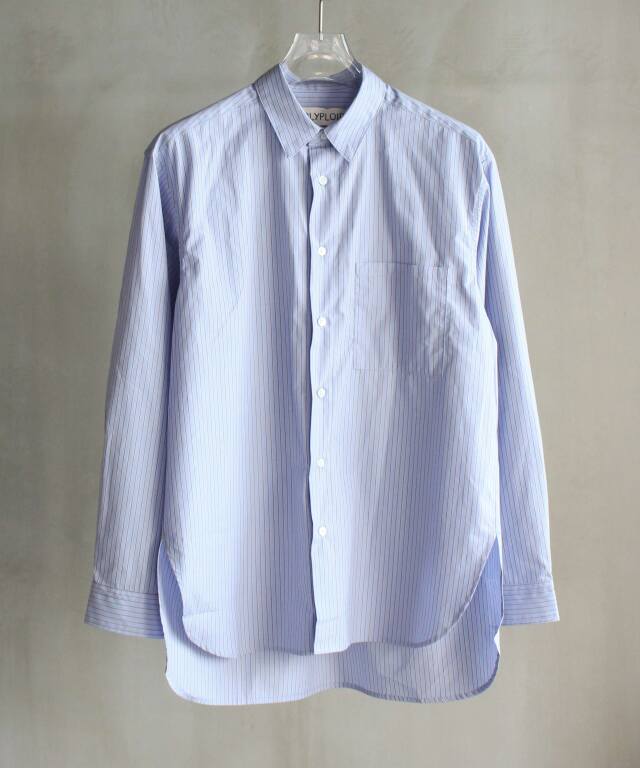 POLYPLOID CLASSIC POCKET SHIRT C BLUE -