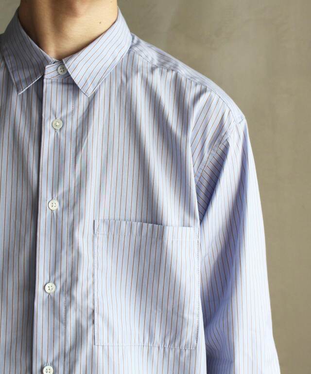 POLYPLOID CLASSIC POCKET SHIRT C BLUE - | rroomm onlinestore