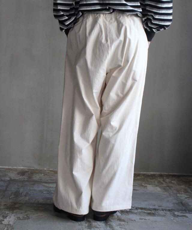 POLYPLOID OVER PANTS A OFF WHITE - | rroomm onlinestore POLYPLOID OVER PANTS A OFF WHITE - | rroomm onlinestore